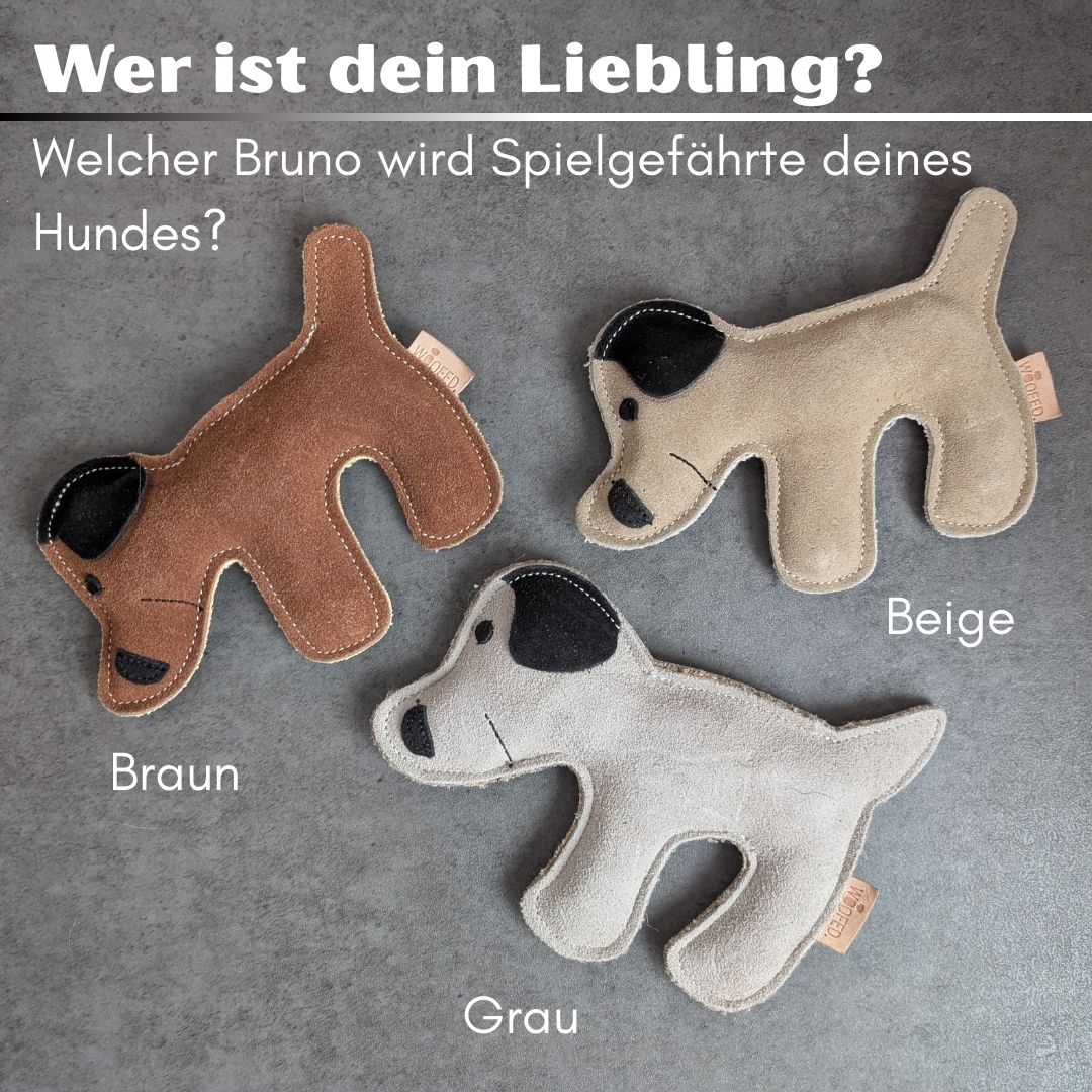 nachhaltiges Hundespielzeug 3er Set - Ella, Bruno & Kurt