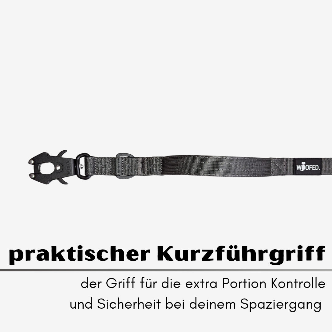 taktische Nylon Führleine Anthracite