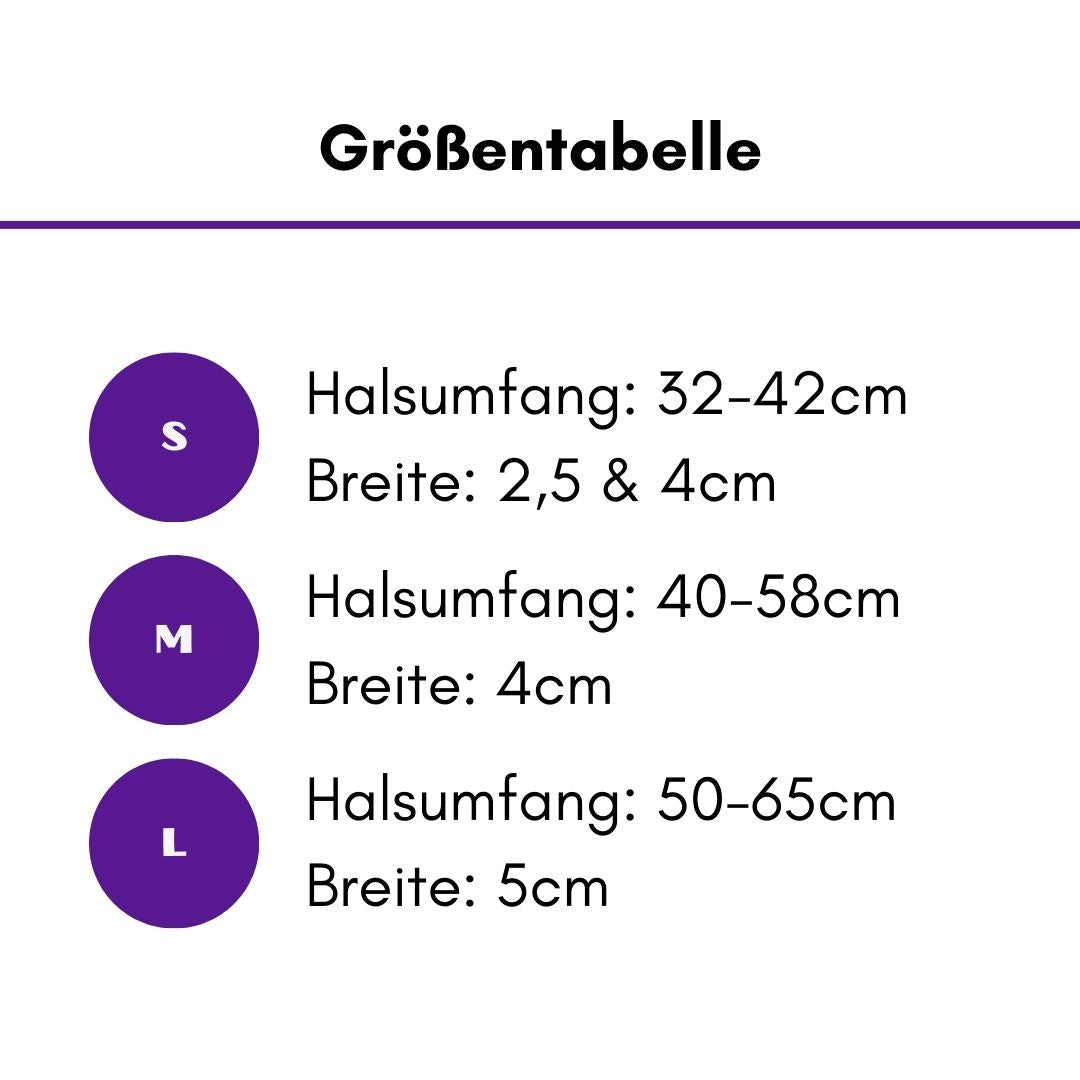 taktisches Nylon Halsband Velvet Purple - ultraleicht