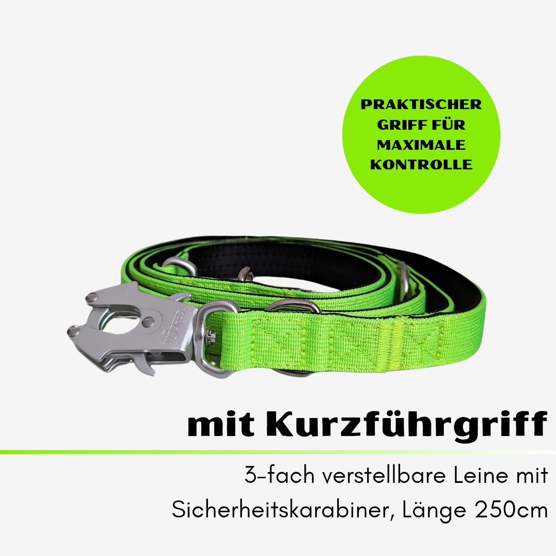 taktische Nylon Führleine Apple Green