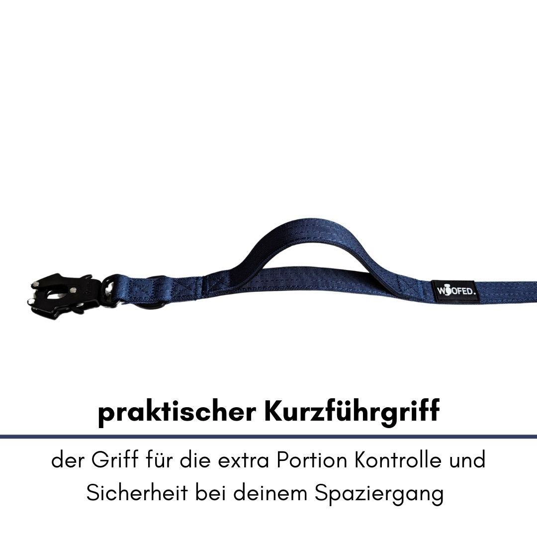 taktische Nylon Führleine Midnight Blue
