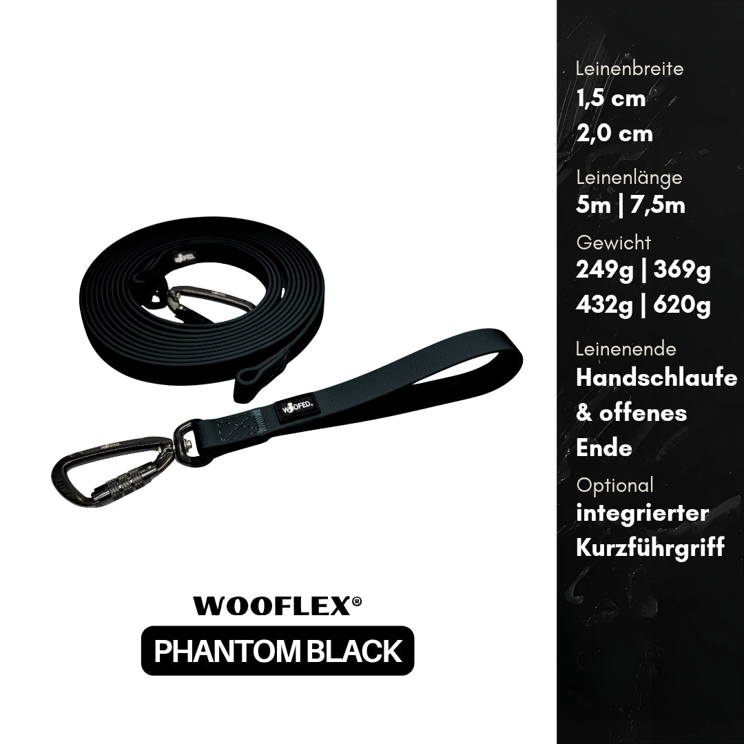 multifunktionale Schleppleine WOOFLEX® Phantom Black