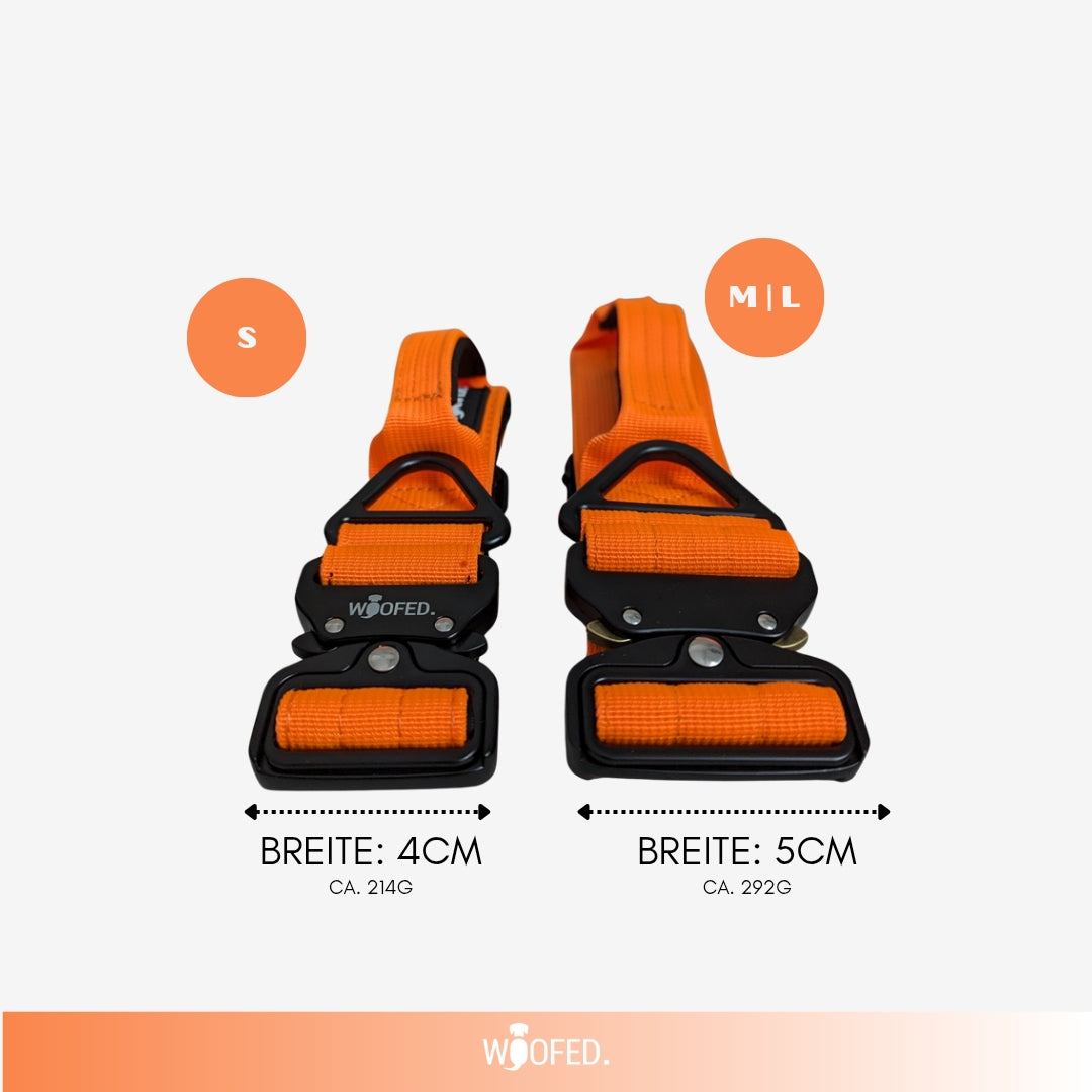 Nylon Tactical Collar Safety Orange