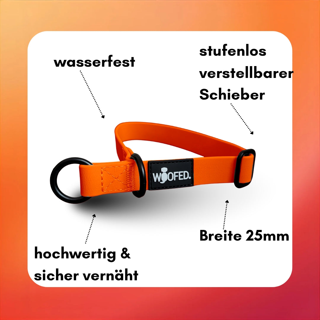 Zugstopphalsband WOOFLEX® Sunset Orange
