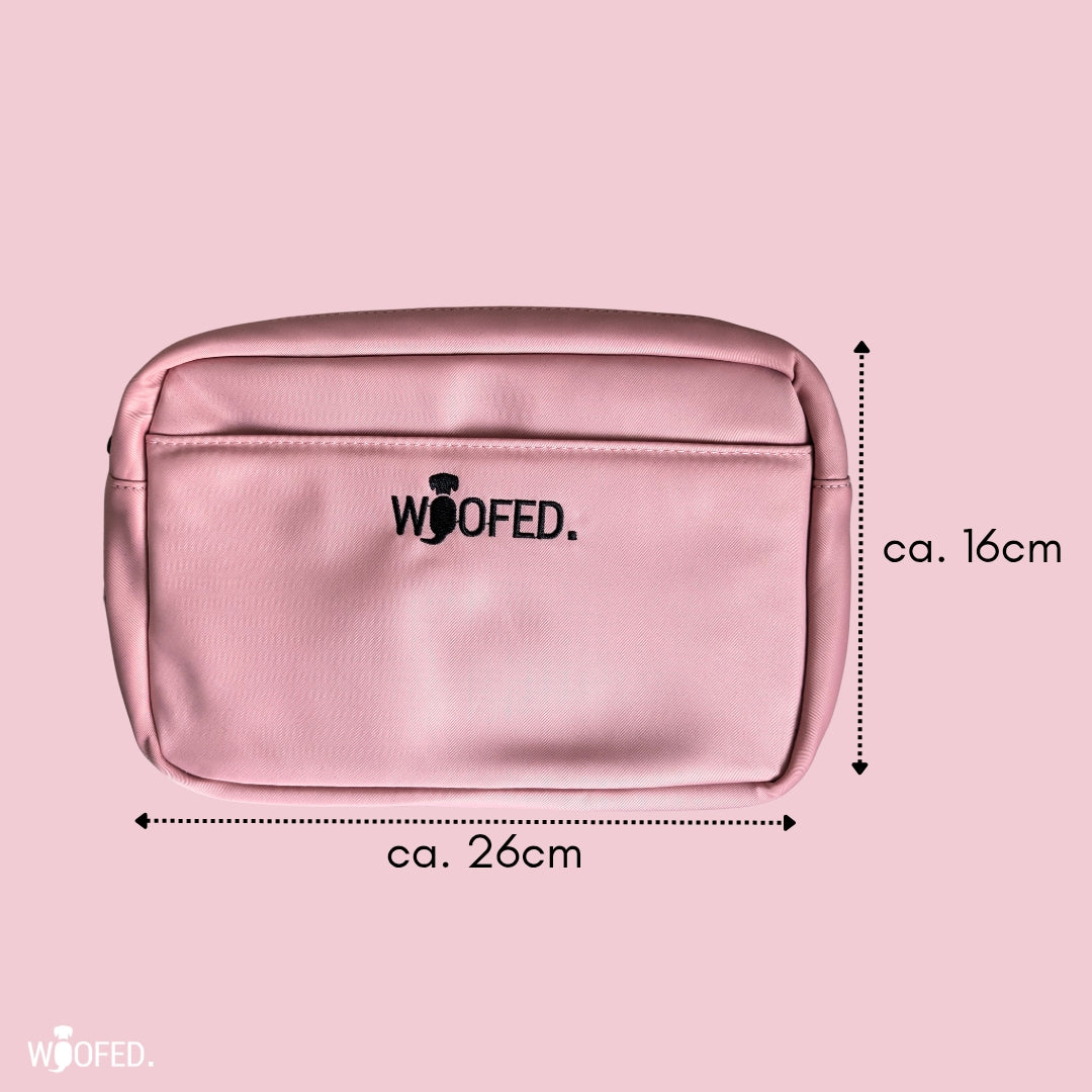 Multifunktionale Gassitasche - 2 in 1 Bauchtasche & Schultertasche Altrosa