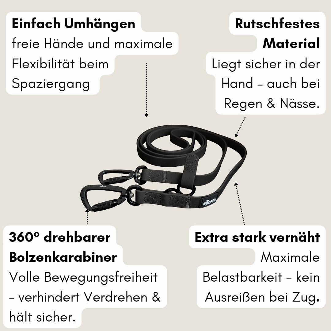 Umhängeleine WOOFLEX® Pro Phantom Black