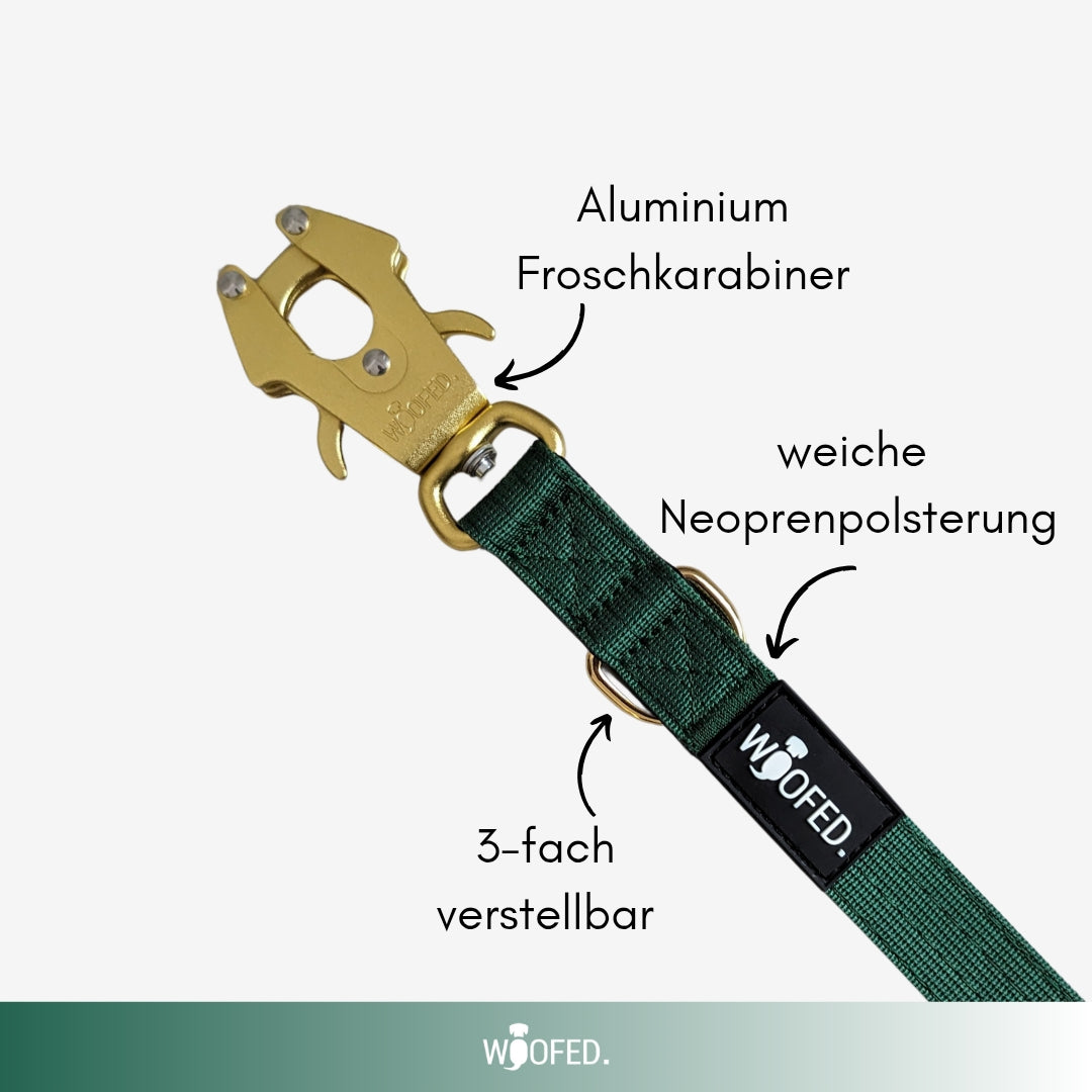 taktische Nylon Führleine Emerald Green