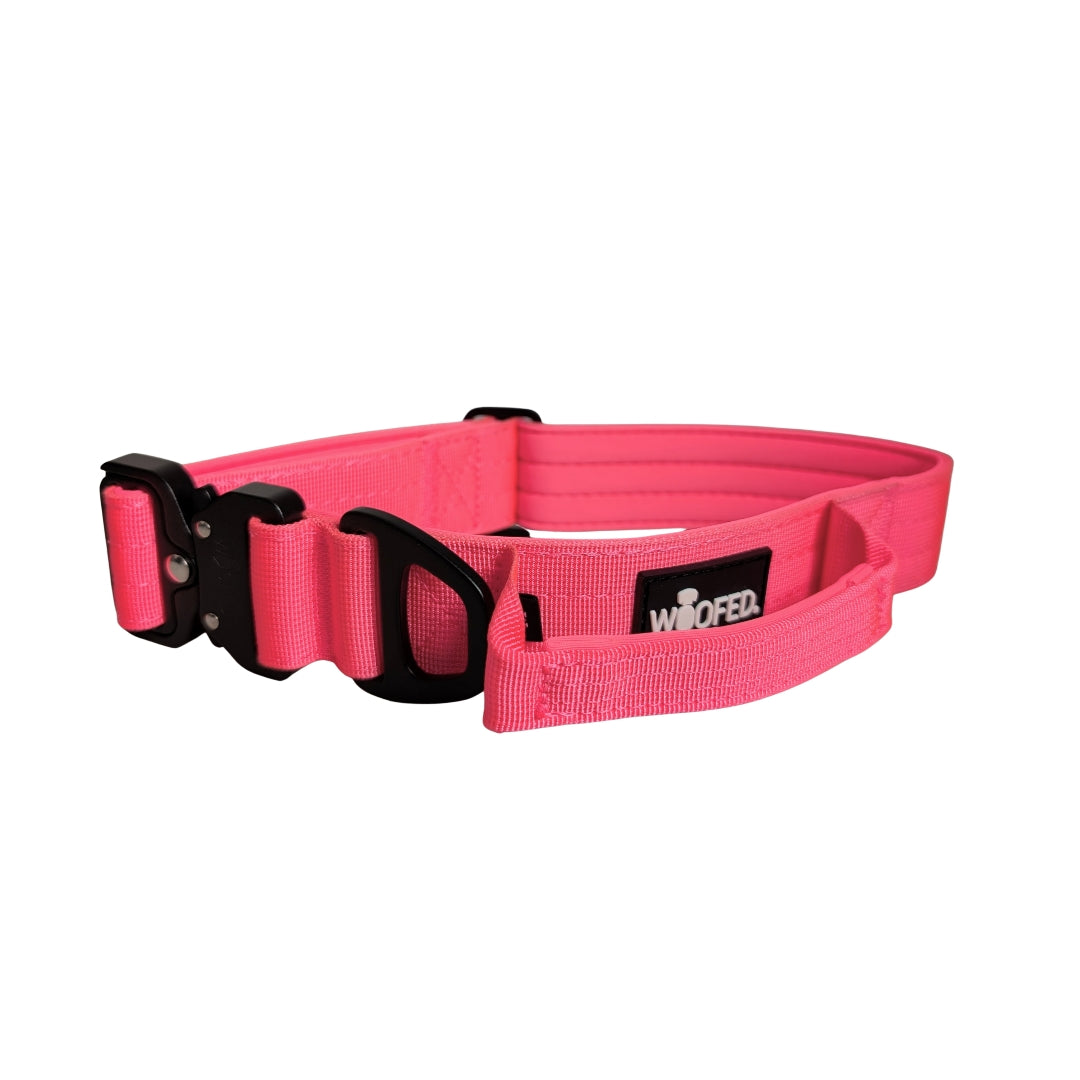 taktisches Nylon Halsband Pink Bloom - ultraleicht