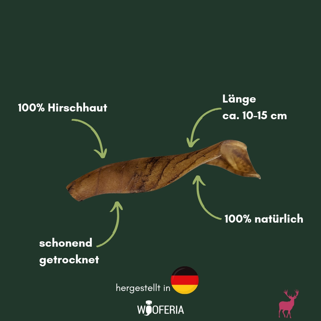Hirschhaut Stücke