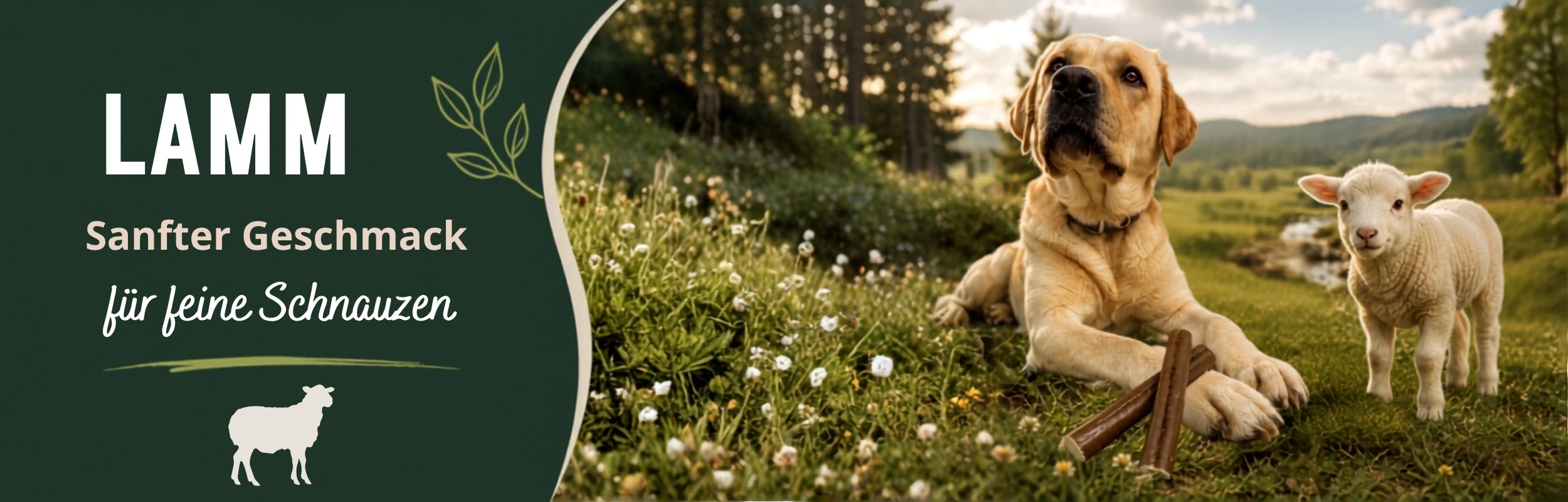 Natürliche Kauartikel vom Lamm für Labrador 