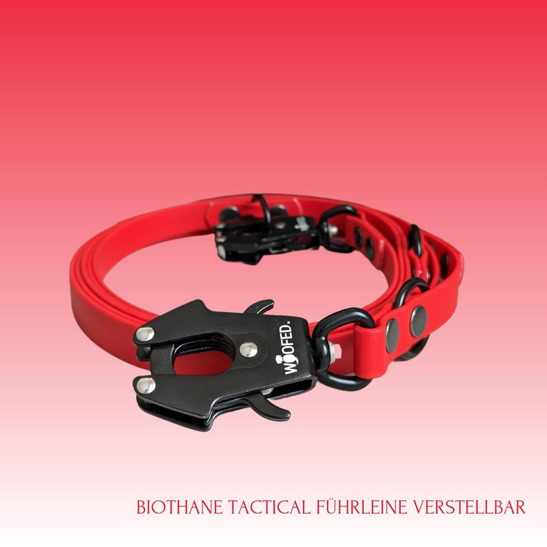 Biothane Tactical Führleine RED - WOOFED.