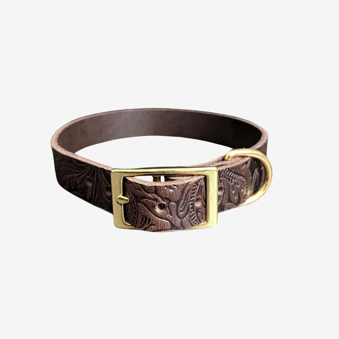 Floral Halsband BROWN - WOOFED.