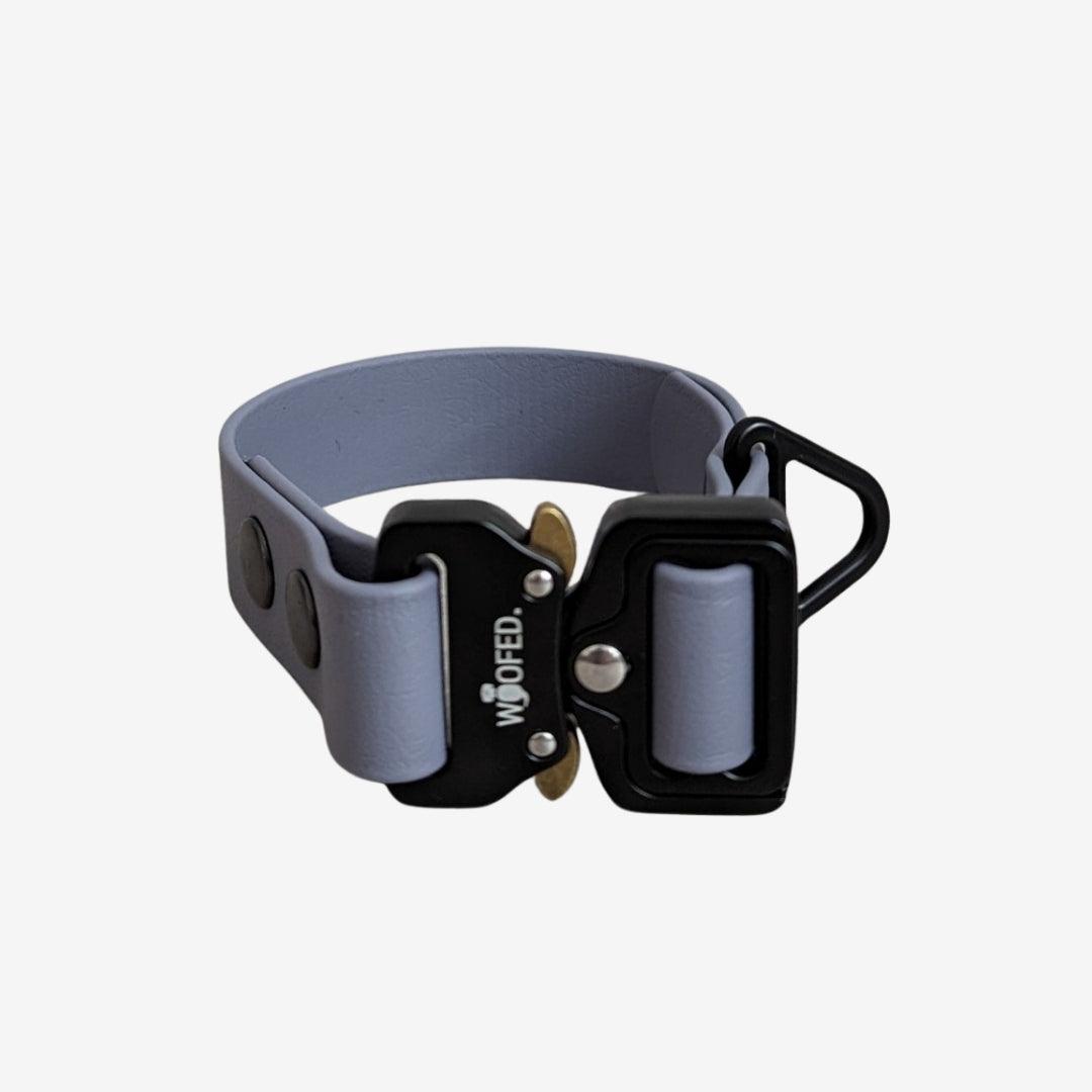 Biothane Tactical Halsband GREY - WOOFED.