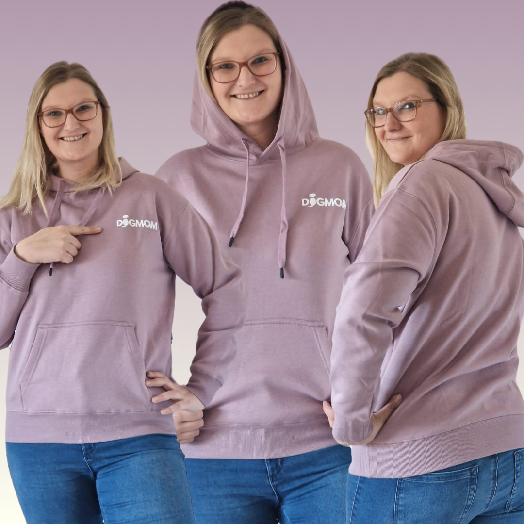 Hoodie Unisex "Dogmom" Flieder