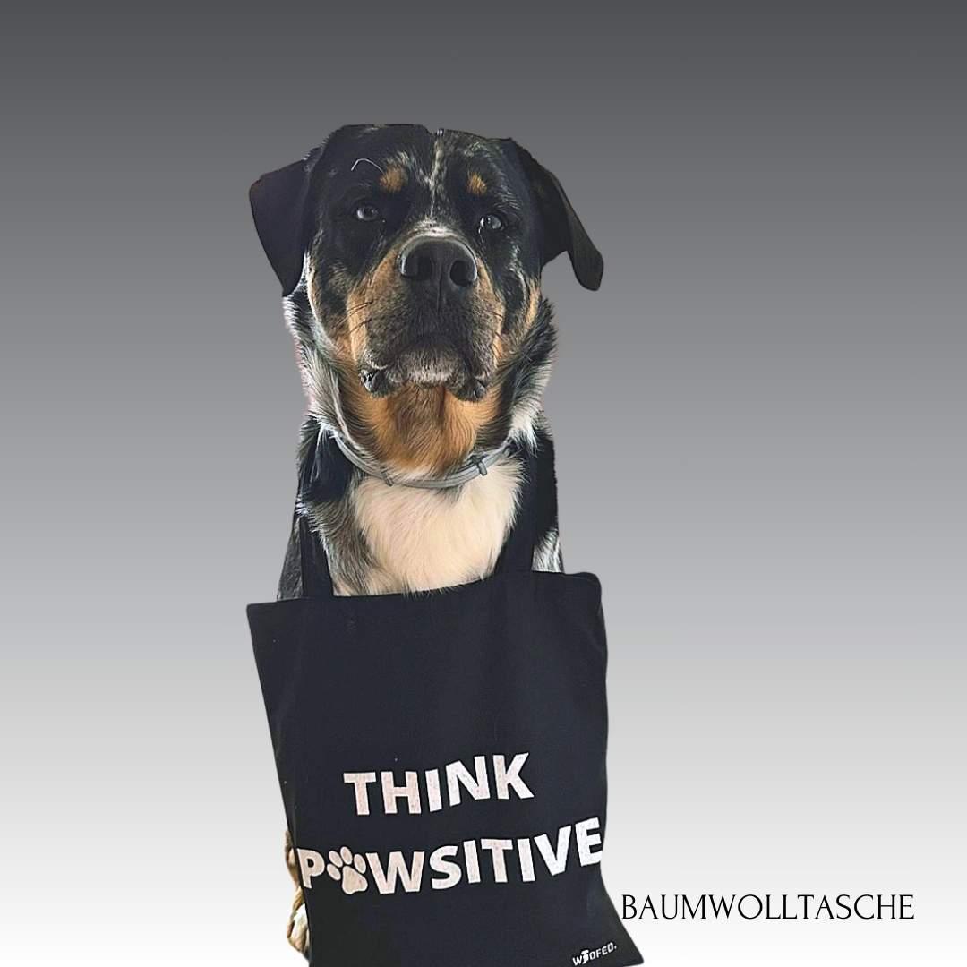 Baumwolltasche für Hundemamas - Think Pawsitive 