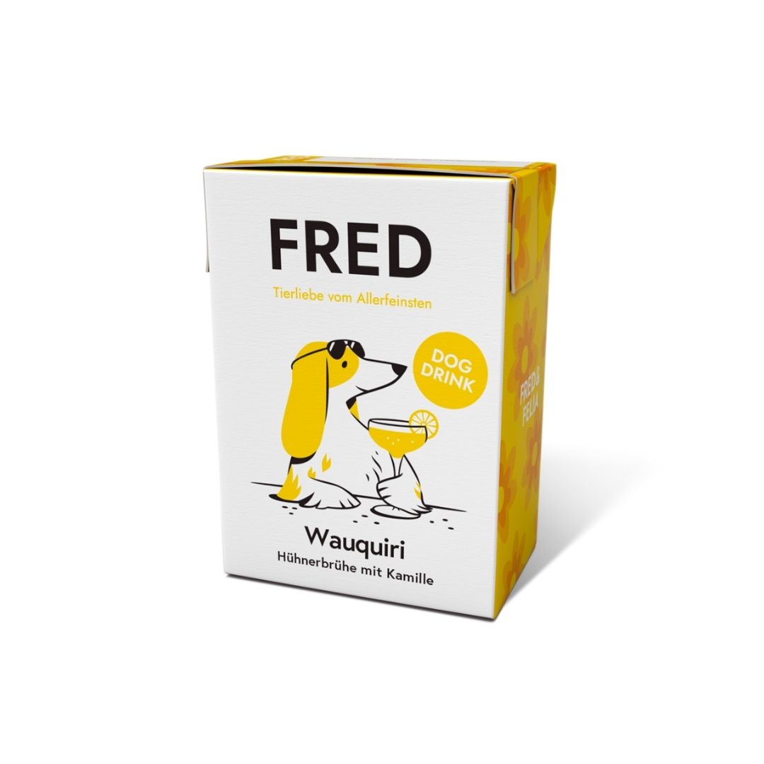 Dog Drink Wauquiri Huhn