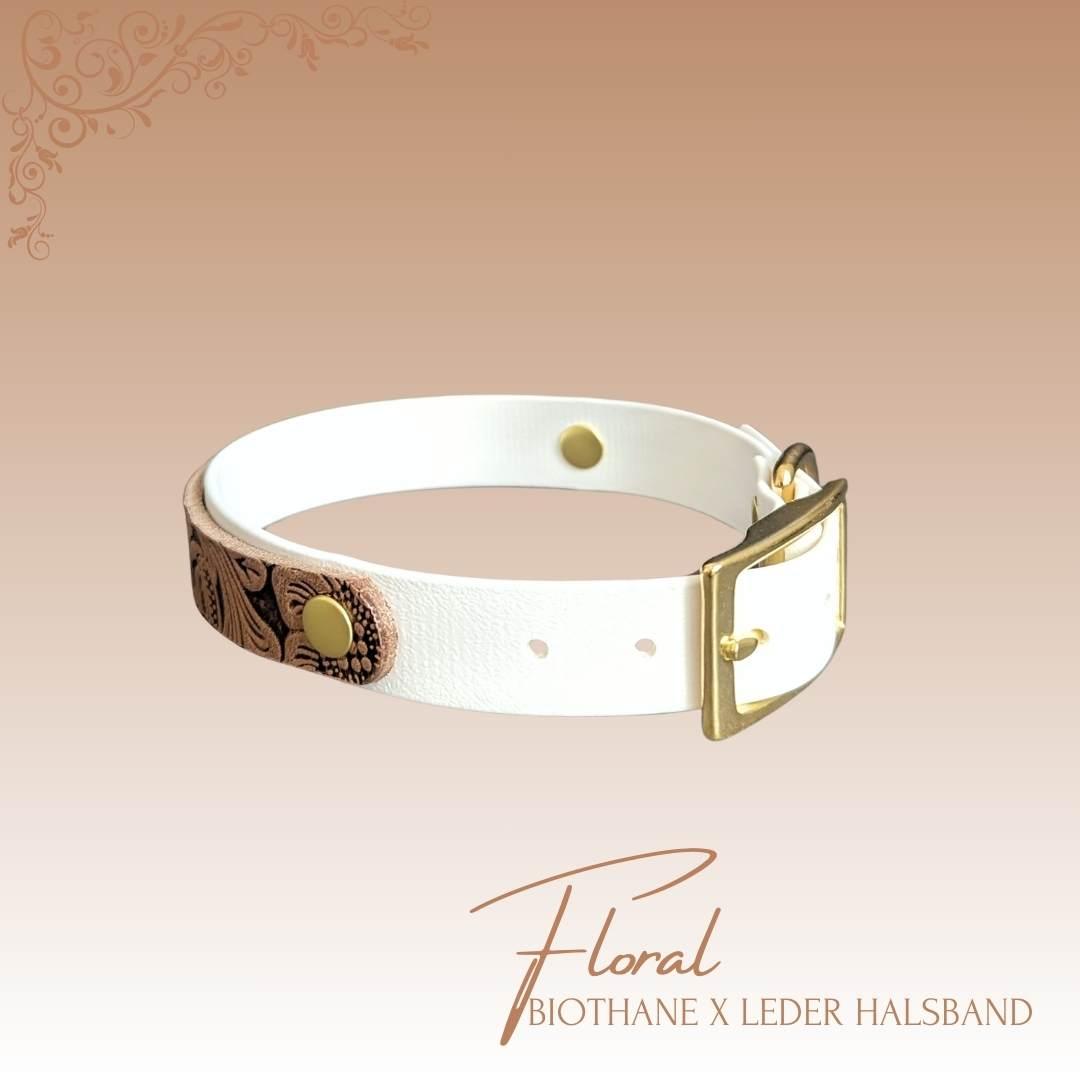 Floral Biothane Halsband Harmony, passend für jede Hochzeit 