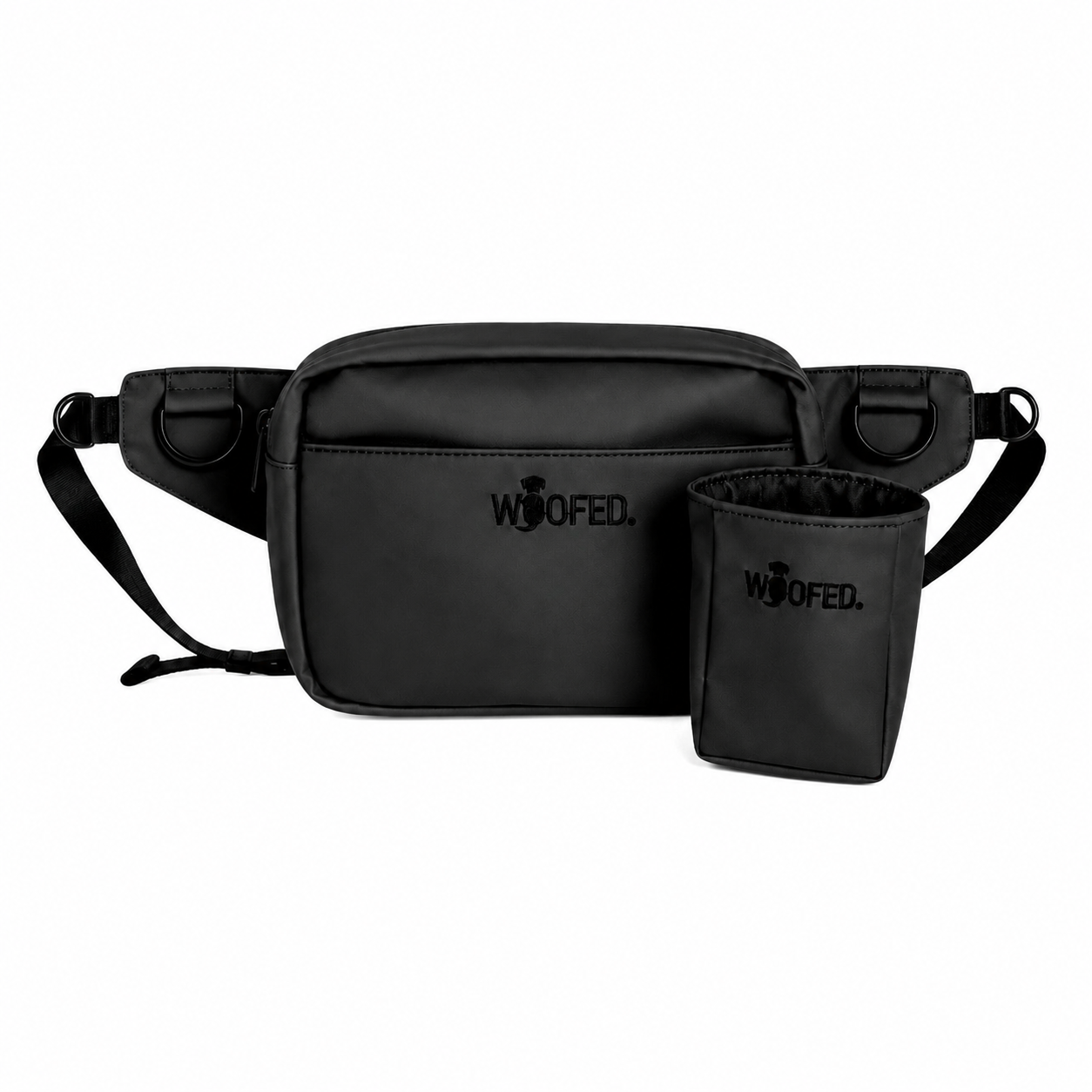 Multifunktionale Nylon Gassitasche mit gratis Leckerlibeutel als Bauchtasche und Schultertasche 