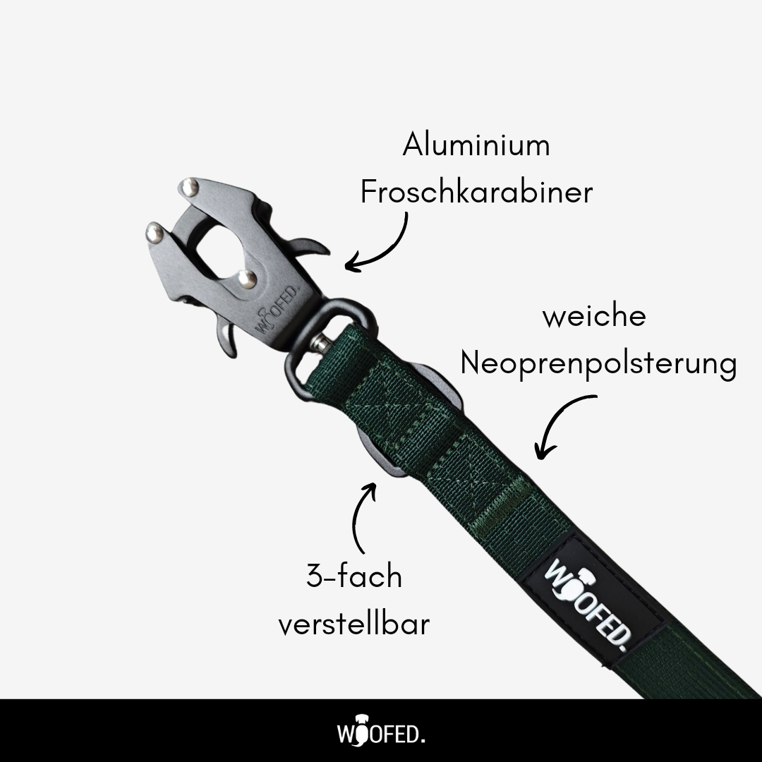 Nylon Tactical Führleine DARK GREEN