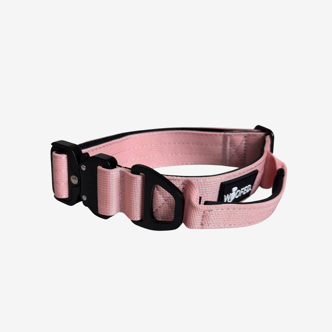 Nylon Tactical Halsband DUSTY ROSE - Ultraleicht