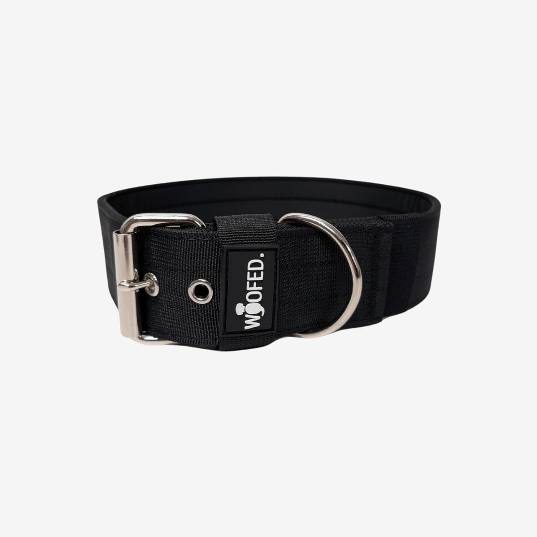 Nylon Classic Halsband Deep Black