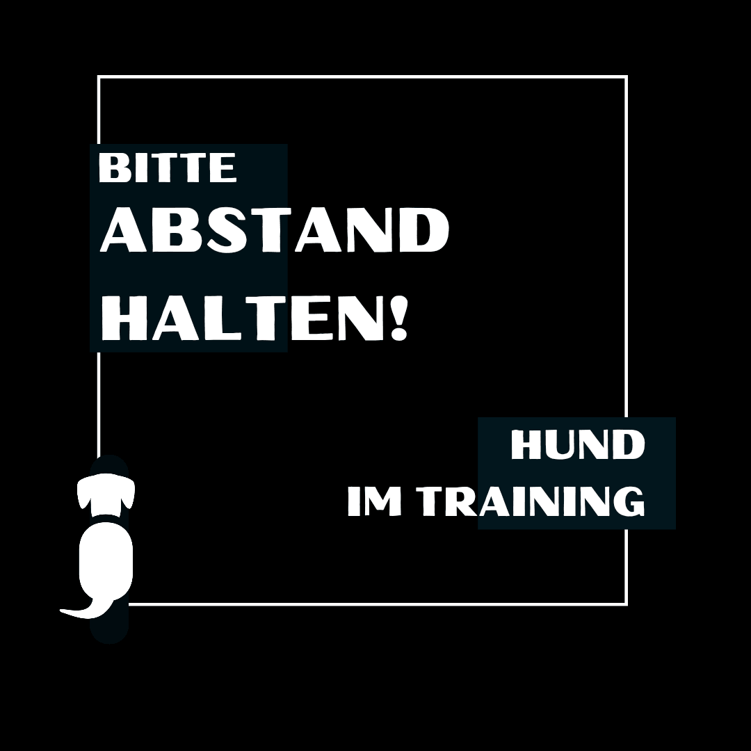 T-Shirt "Abstand halten, Hund im Training" - WOOFED.