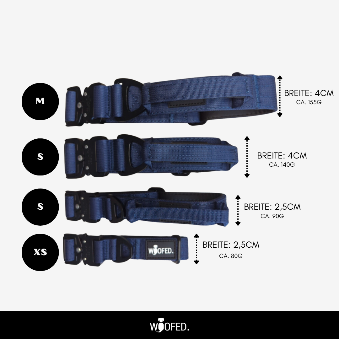 Nylon Tactical Halsband MIDNIGHT BLUE - Ultraleicht