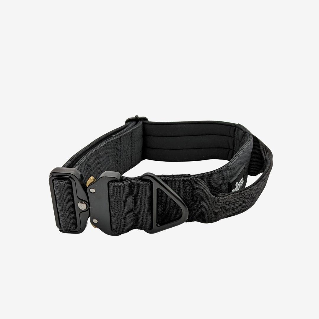 Nylon Tactical Halsband DEEP BLACK - WOOFED.