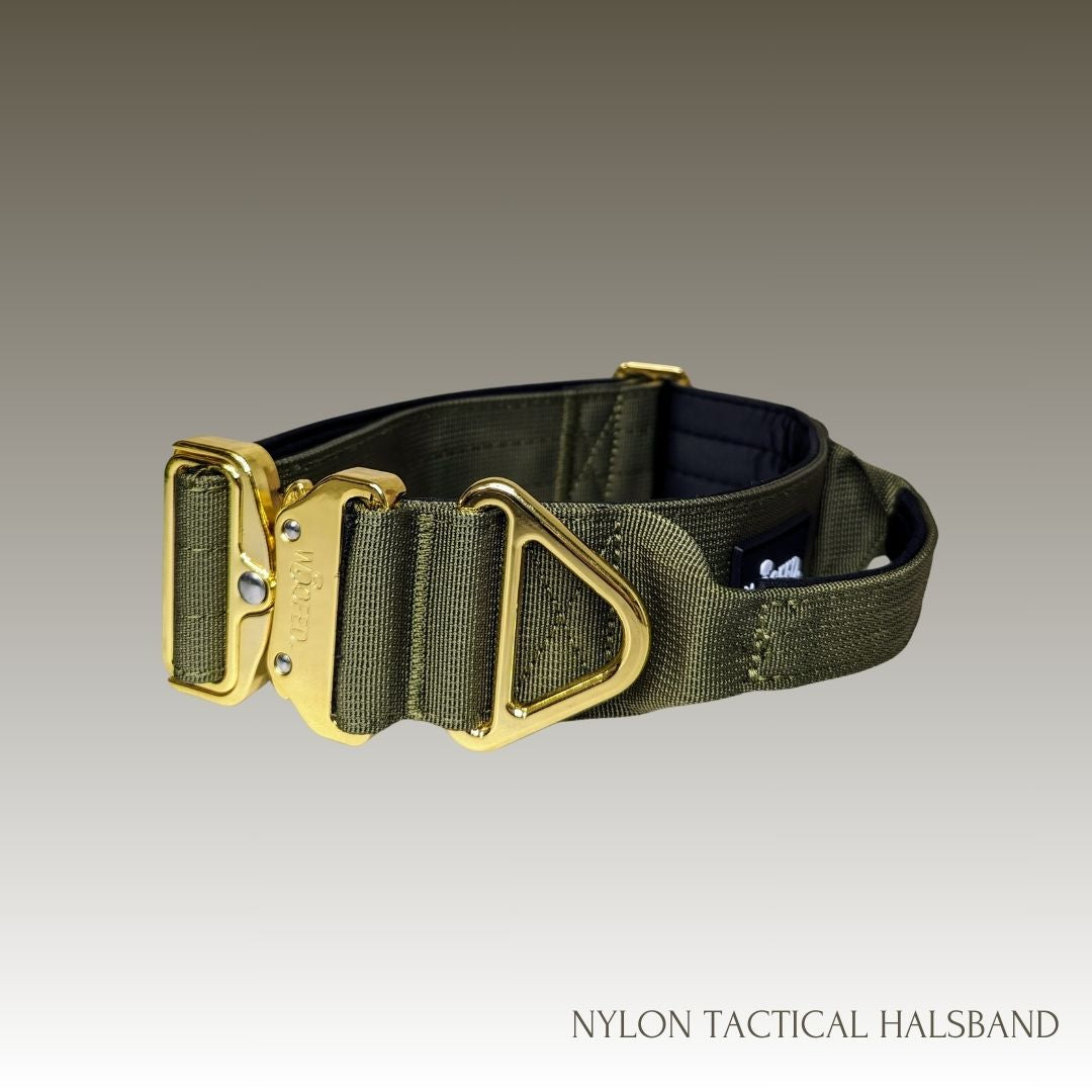 Nylon Tactical Halsband NOBLE OLIVE
