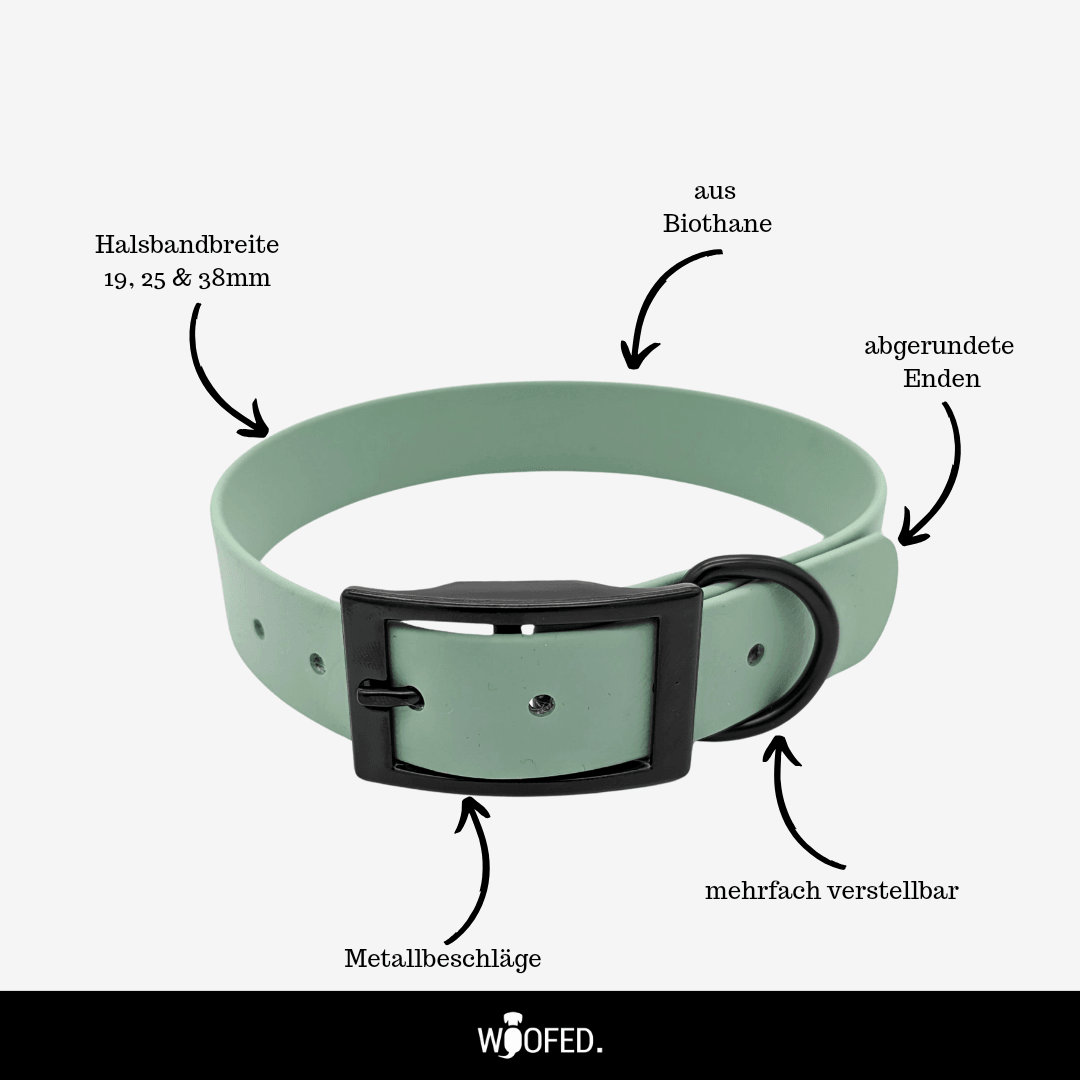 Biothane Halsband verstellbar - WOOFED.