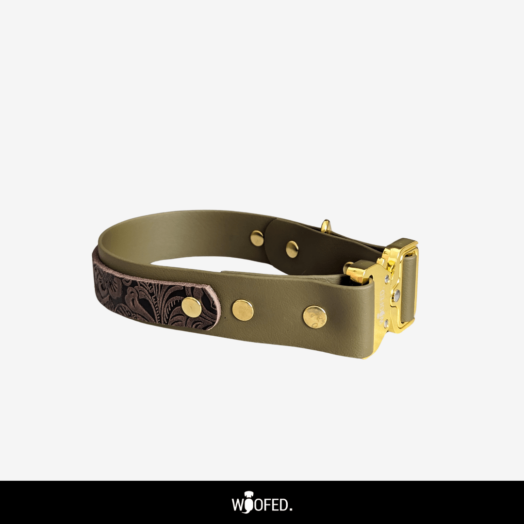 Floral Biothane Tactical Halsband Mix it - WOOFED.