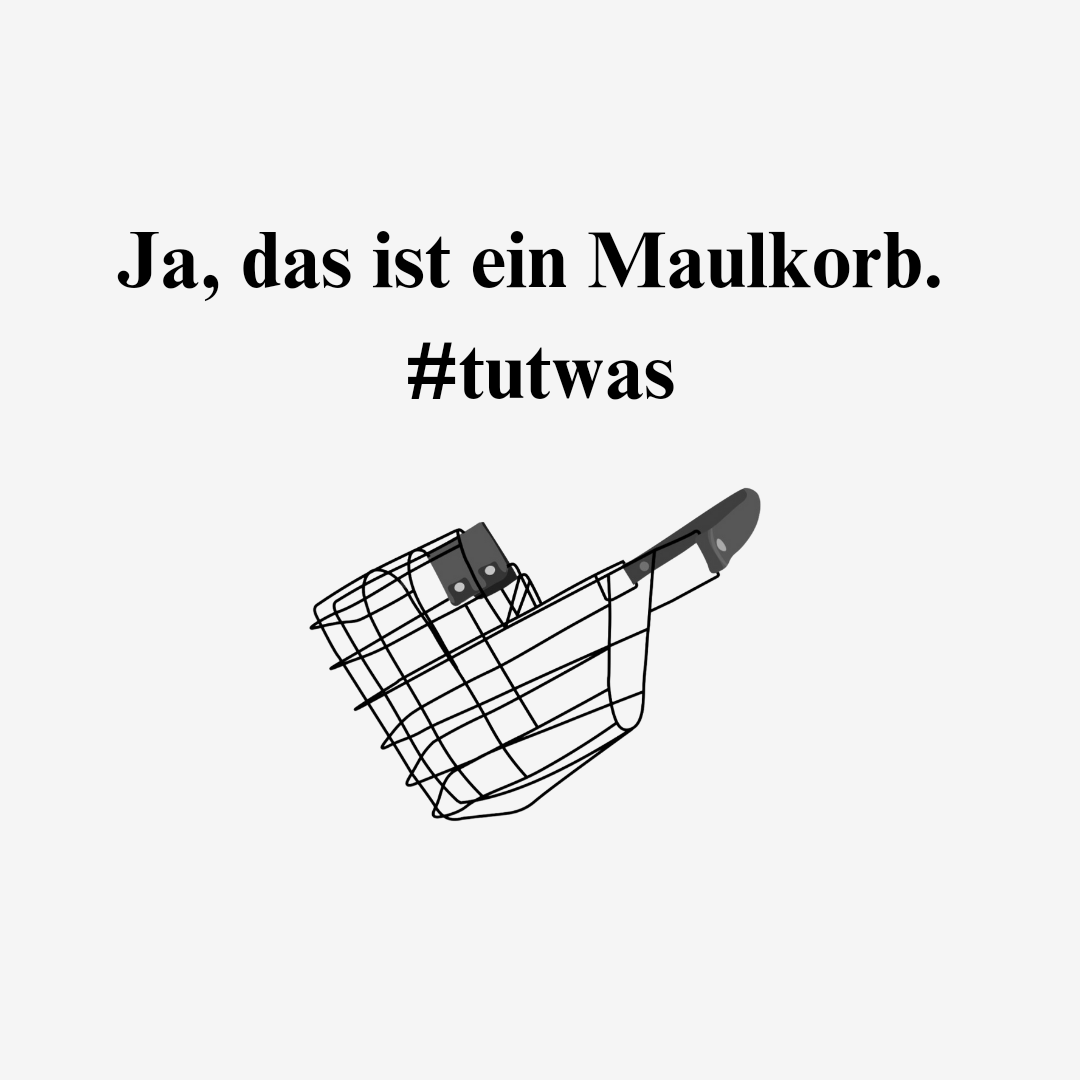 T-Shirt "Maulkorb #tutwas" Unisex