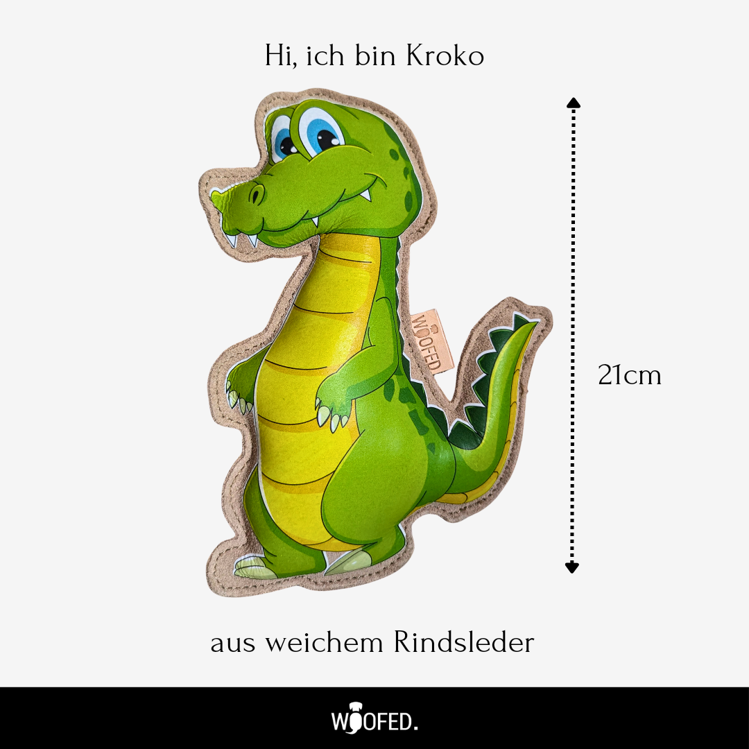 Rindsleder Krokodil "Kroko"