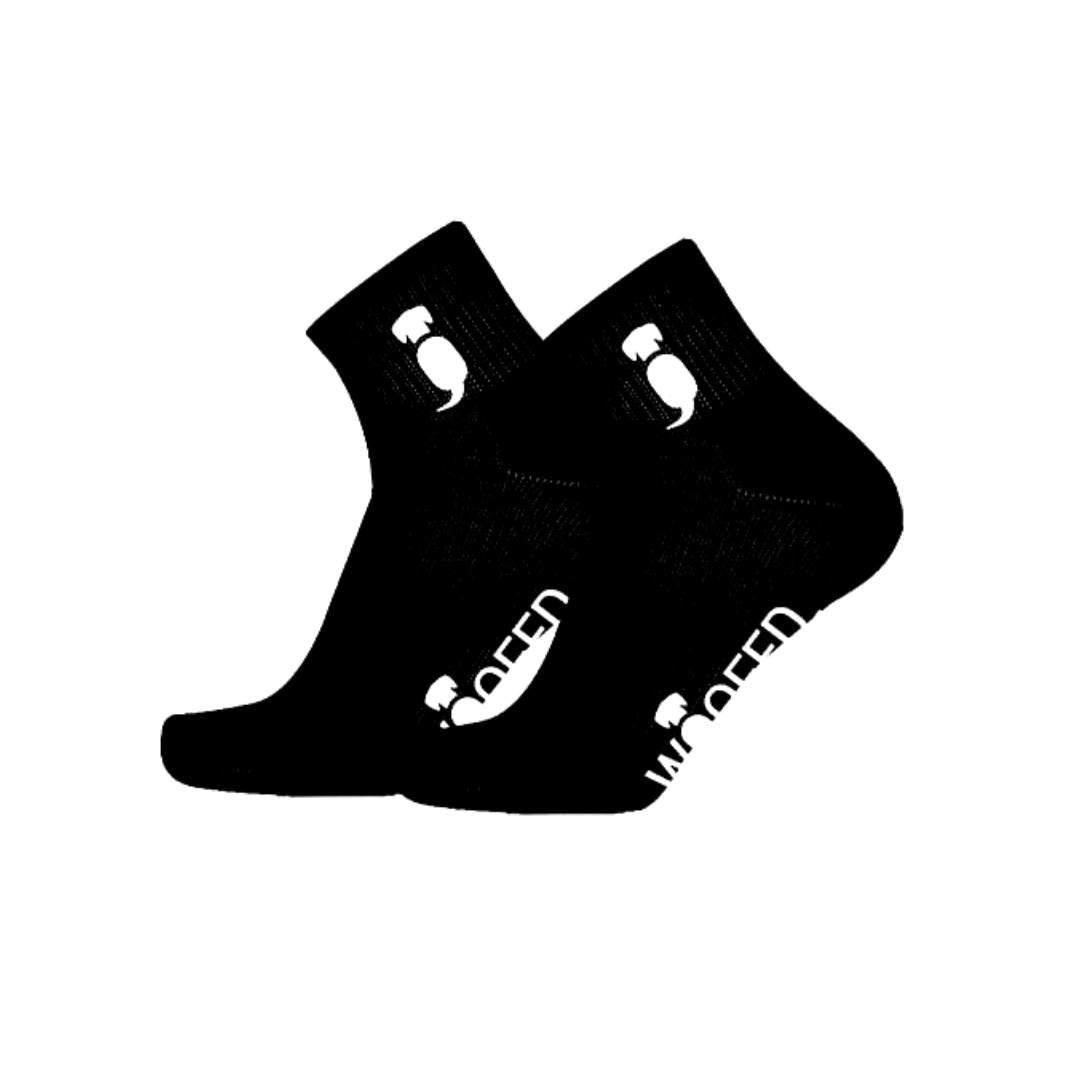 Sneaker Socken aus Baumwolle in schwarz für Frauen 