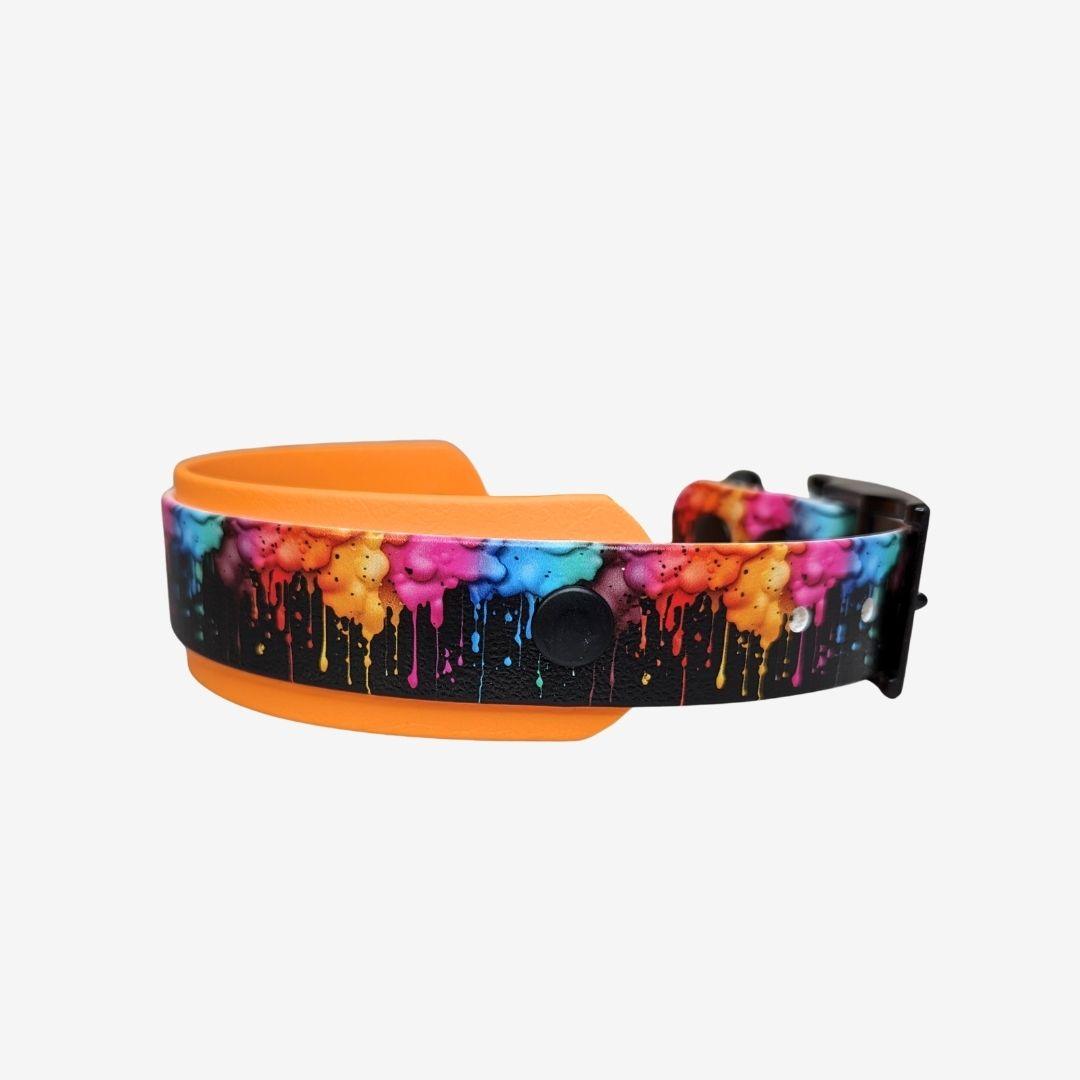 UV Biothane Halsband Color Splash - WOOFED.