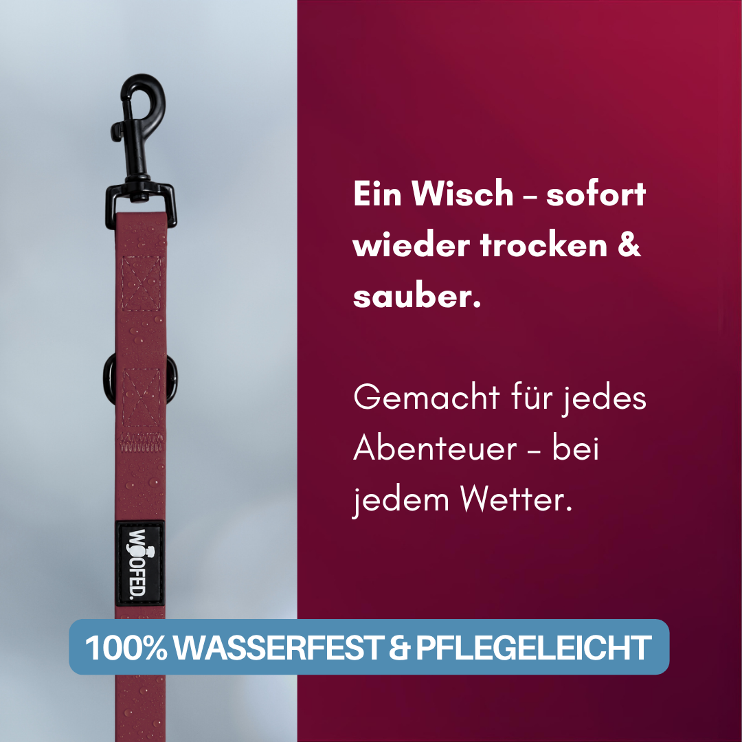 Führleine WOOFLEX® Classic verstellbar Burgundy