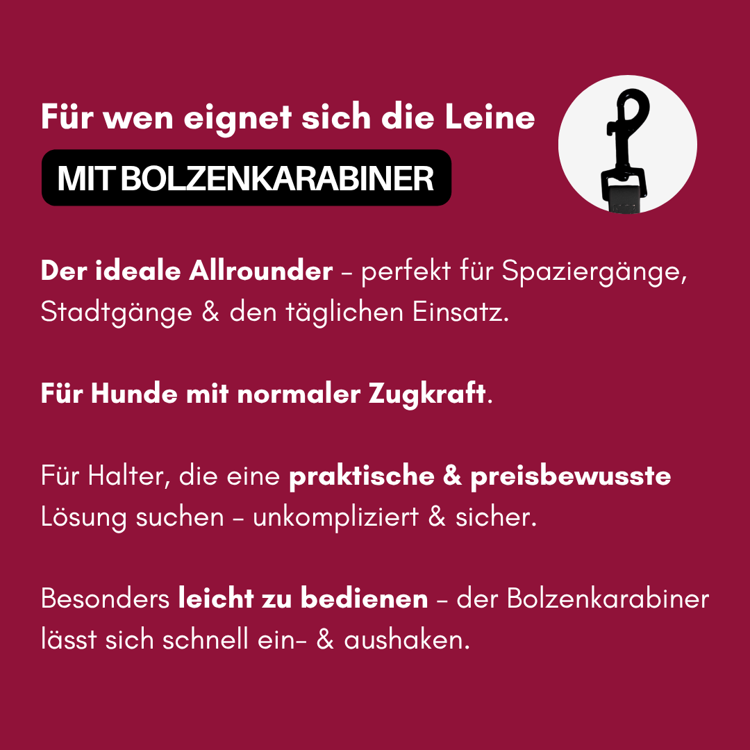 Führleine WOOFLEX® Classic verstellbar Burgundy