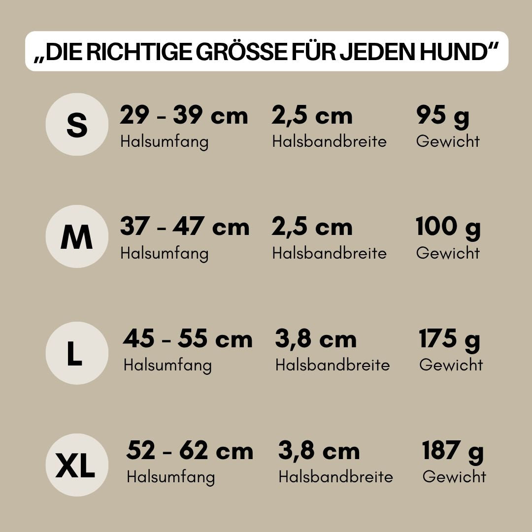 Halsband WOOFLEX® Classic verstellbar Desert Sand