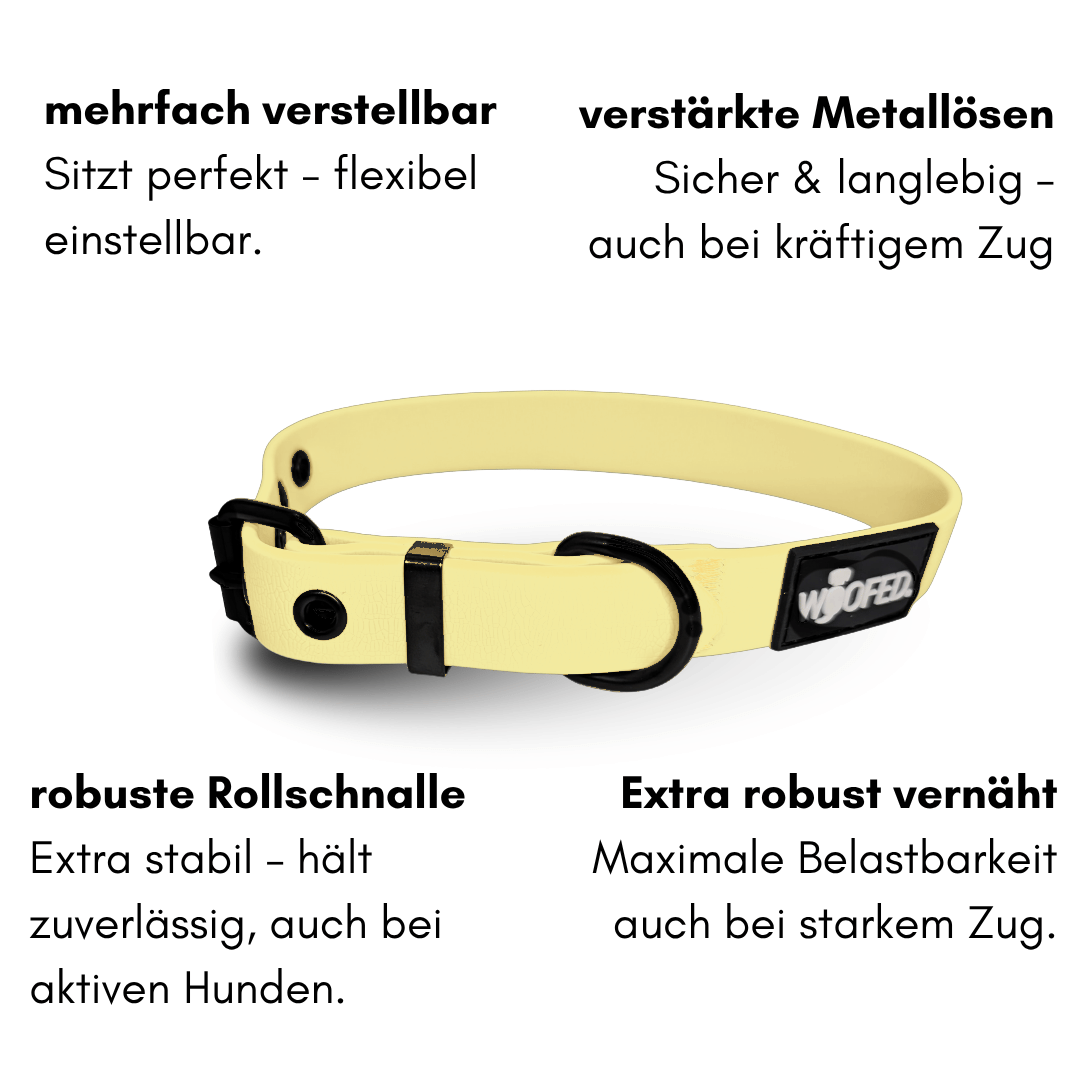 Halsband WOOFLEX® Classic verstellbar Lemon Grass