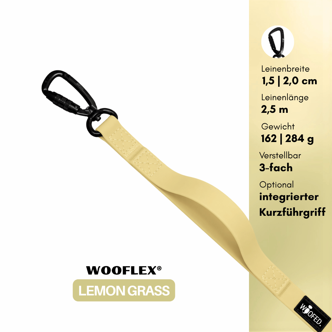 Führleine WOOFLEX® Pro verstellbar Lemon Grass