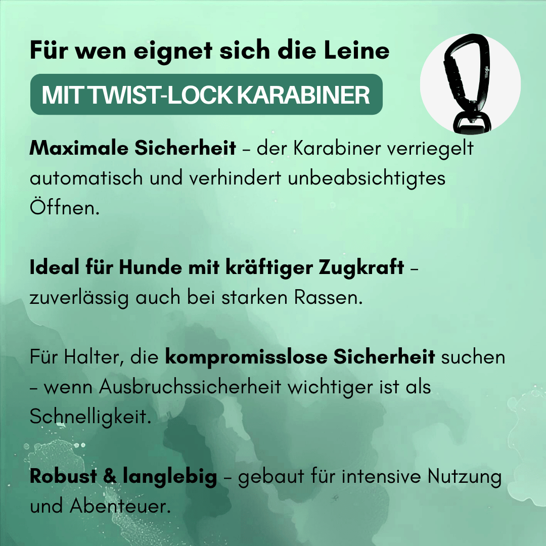 Führleine WOOFLEX® Pro verstellbar Jade Green