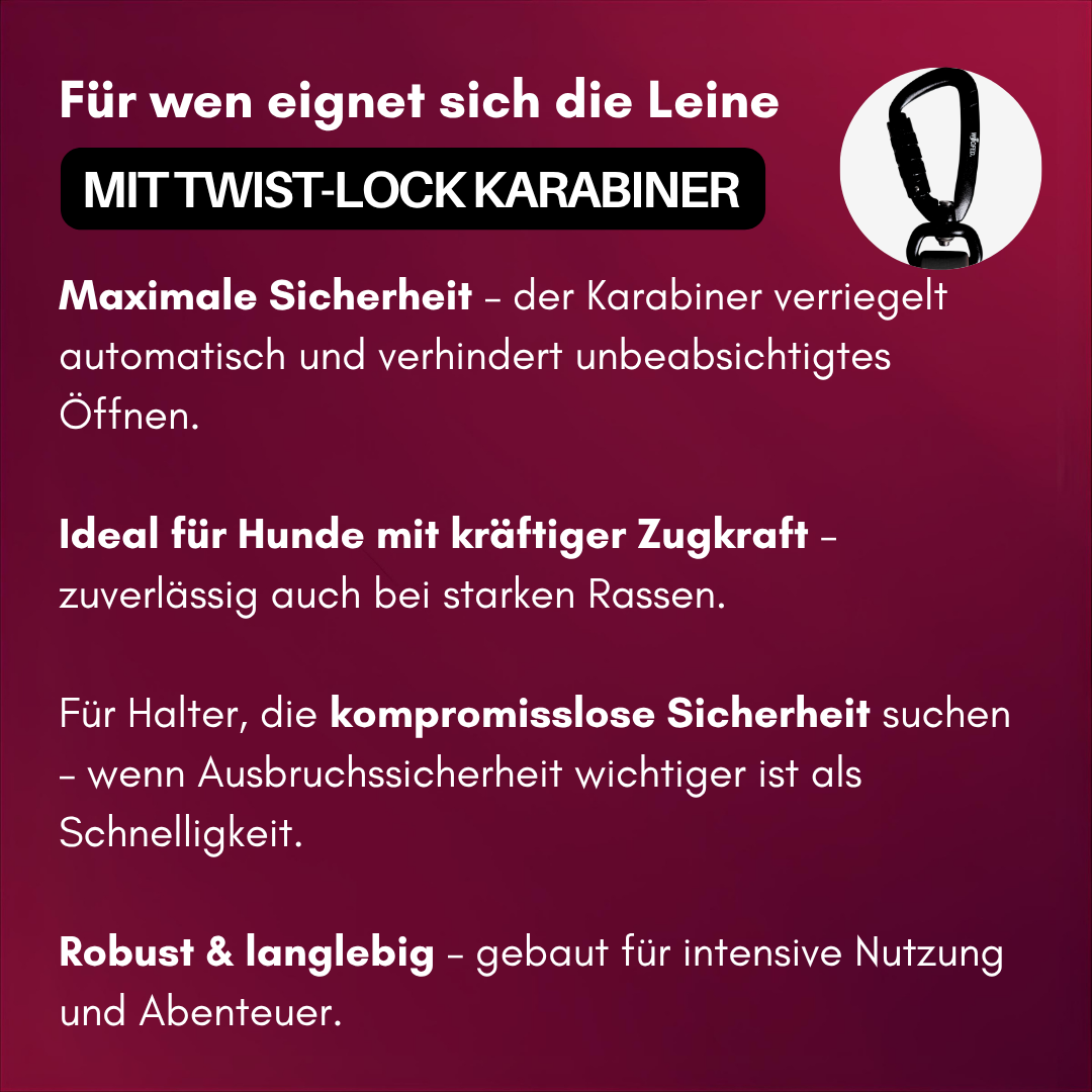 Führleine WOOFLEX® Pro verstellbar Burgundy