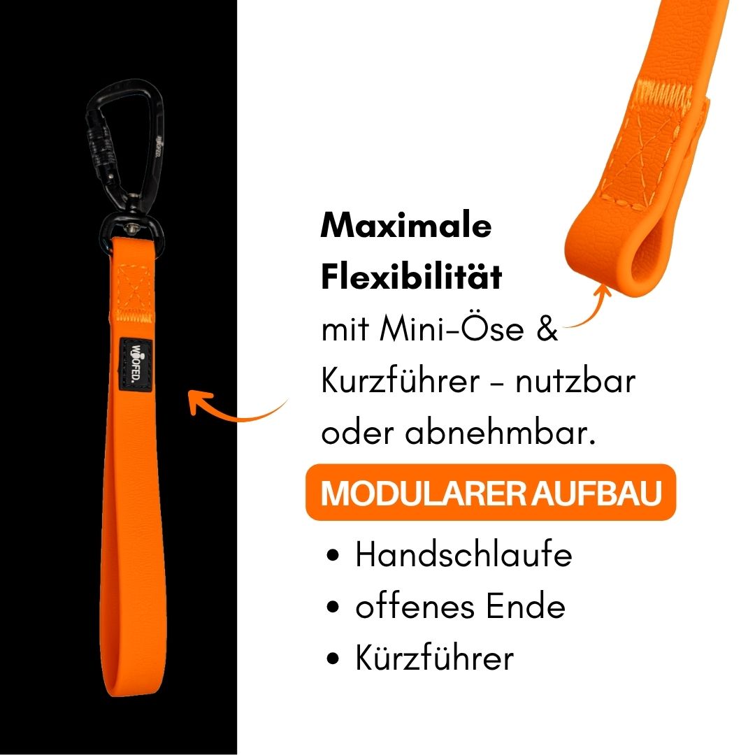 multifunktionale Schleppleine WOOFLEX® Sunset Orange