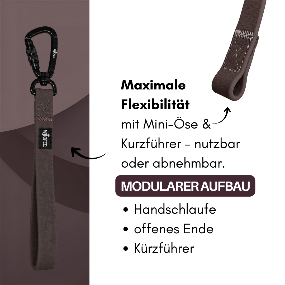 multifunktionale Schleppleine WOOFLEX® Espresso