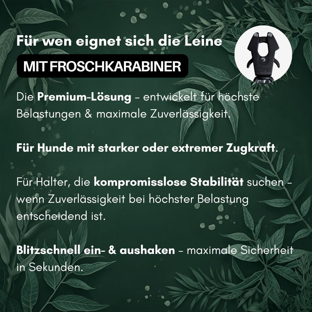 Führleine WOOFLEX® Tactical verstellbar Hunting Green