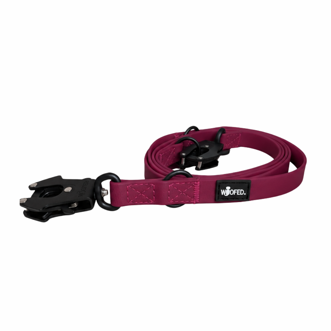 Führleine WOOFLEX® Tactical verstellbar Burgundy