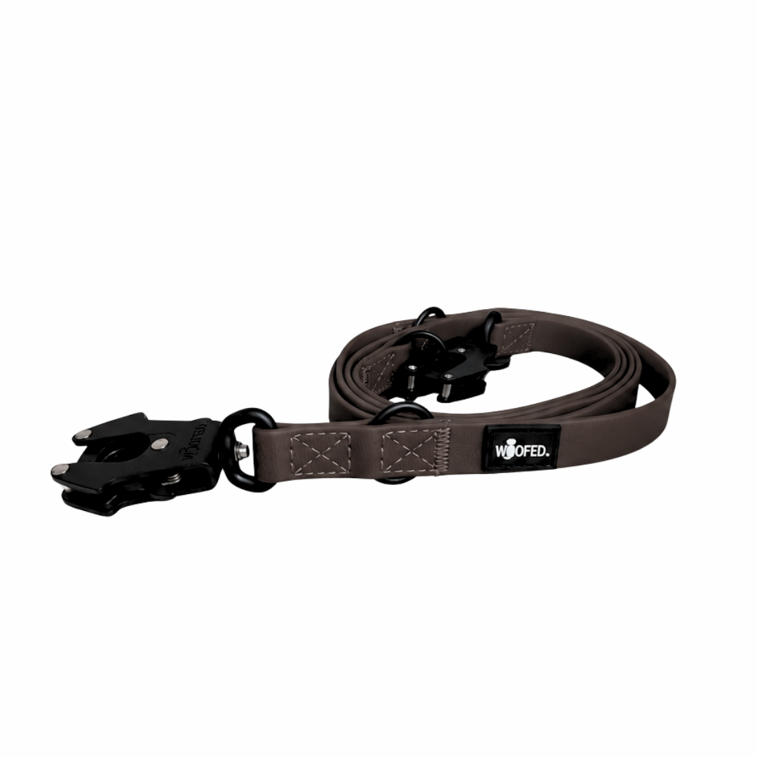 Führleine WOOFLEX® Tactical verstellbar Espresso