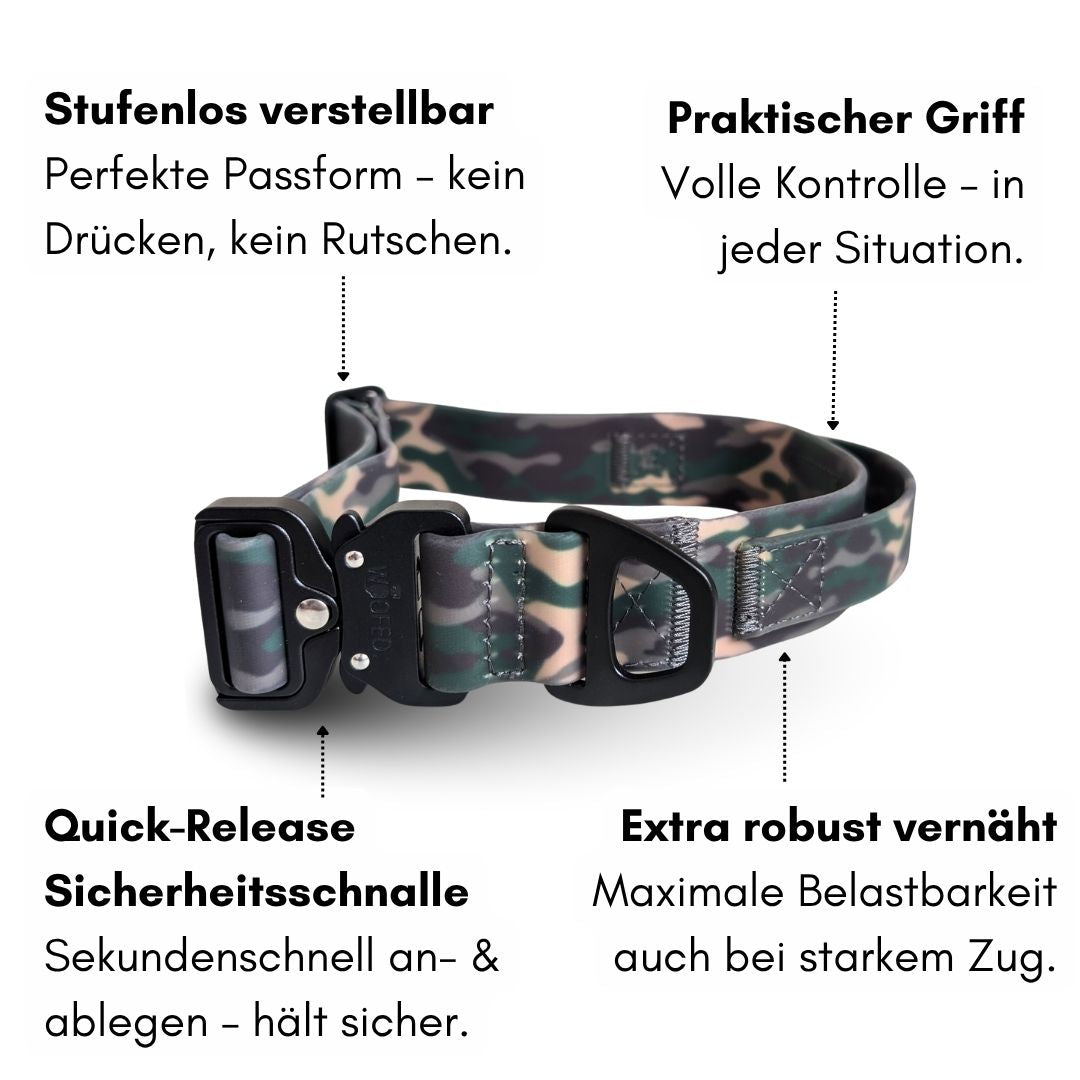 Halsband WOOFLEX® Tactical verstellbar Woodland Camo