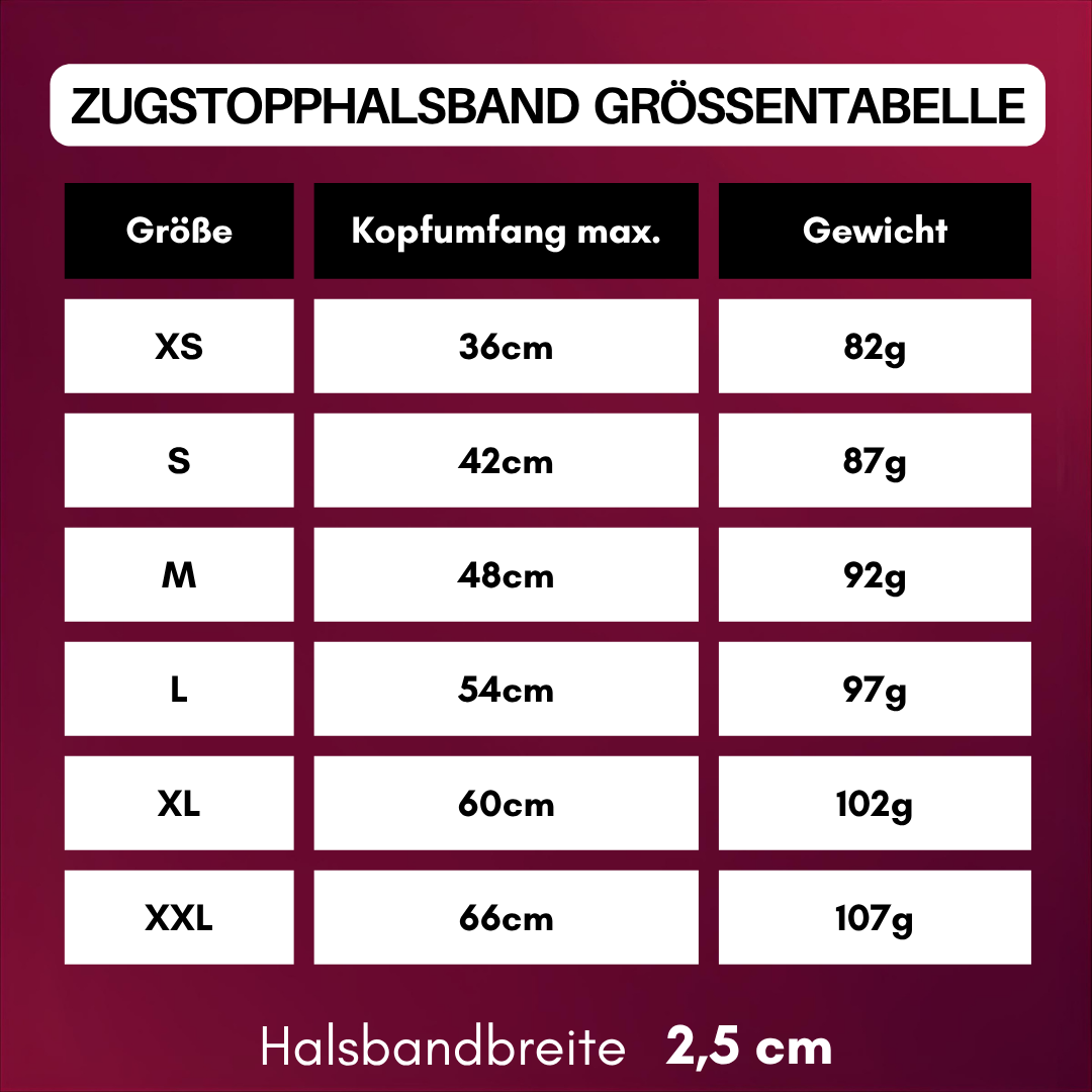 Zugstopphalsband WOOFLEX® Burgundy