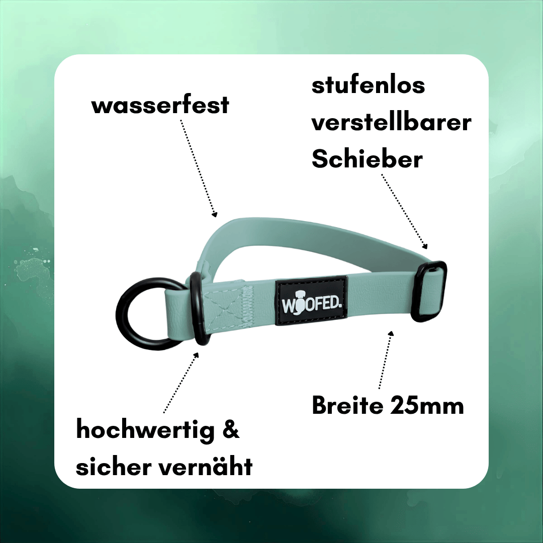 Zugstopphalsband WOOFLEX® Jade Green